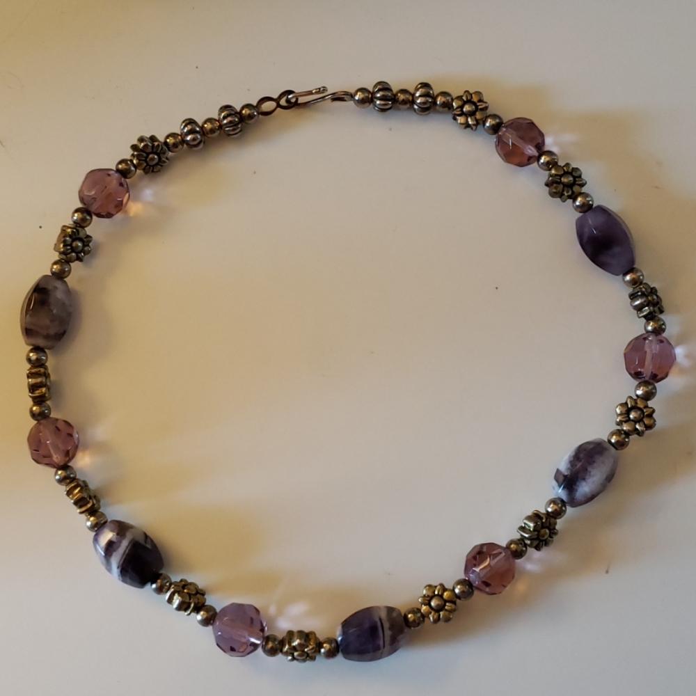 Beaded Crystal Short Necklace